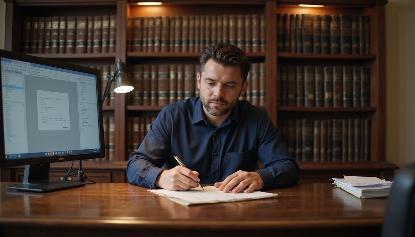 A client signs a retainer agreement in a lawyer's office. A client signs a retainer agreement in a lawyer's office.